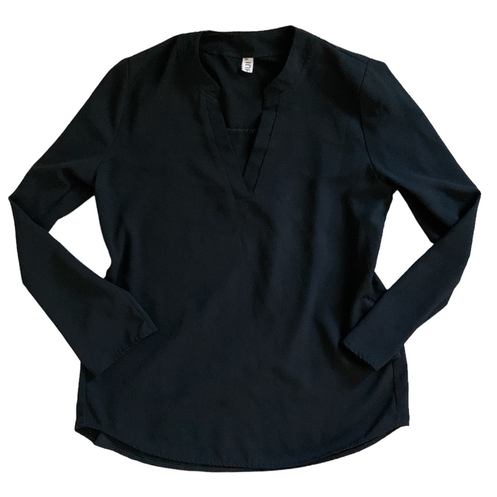 Ouhui Black Blouse